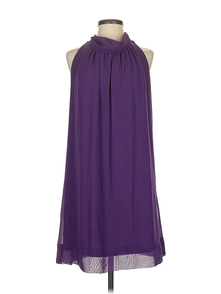 Pre-owned Eva Mendes By New York & Company Casual Dress In Purple