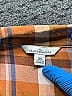 L.L.Bean Signature Plaid Orange Long Sleeve Button-Down Shirt Size XS - photo 7