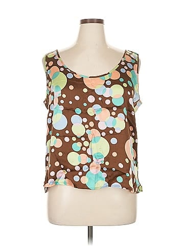 Bob Mackie Sleeveless Silk Top (view 1)