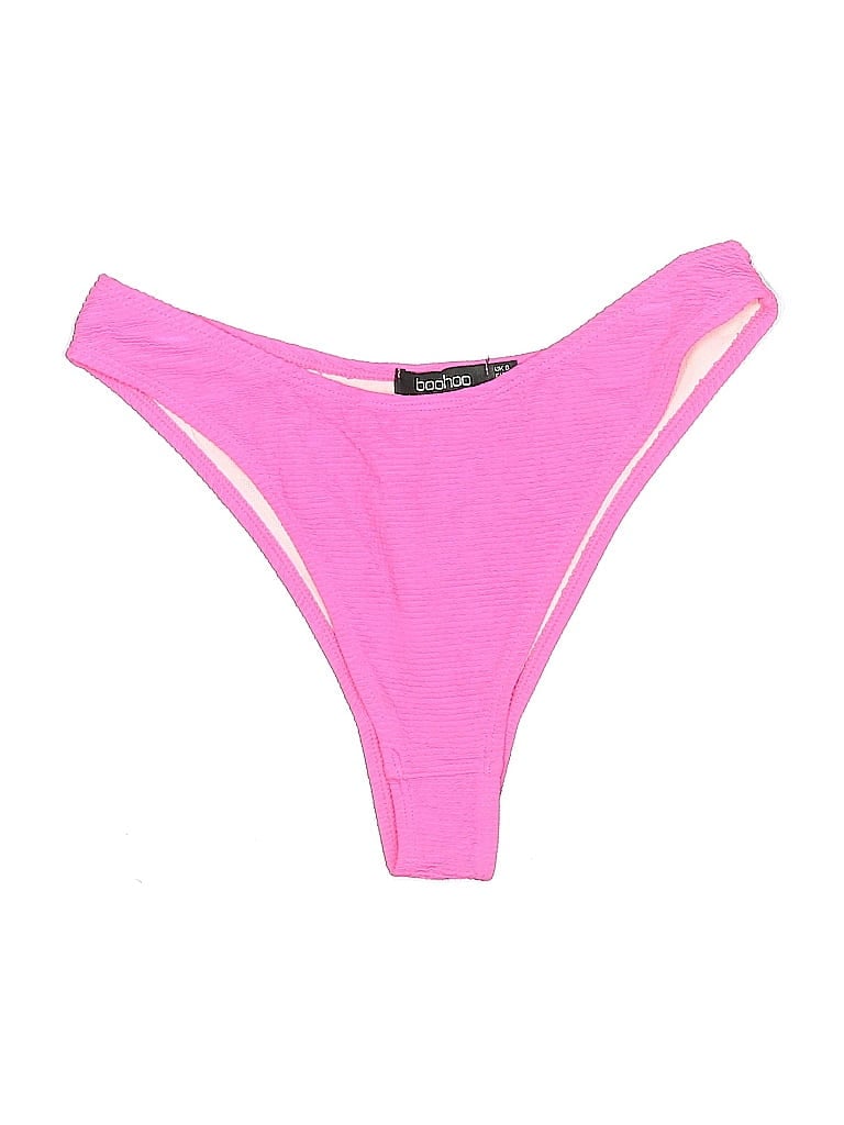 Pre-owned Boohoo Swimsuit Bottoms In Pink
