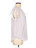 Chaus 100% Polyester Gray Short Sleeve Blouse Size M - photo 4