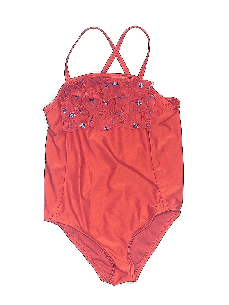 Pre-owned Cat & Jack Kids' One Piece Swimsuit In Red