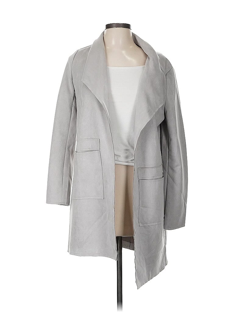 Pre-owned Ellen Tracy Coat In Gray