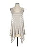 bryn WALKER Silver Sleeveless Top Size S - photo 1