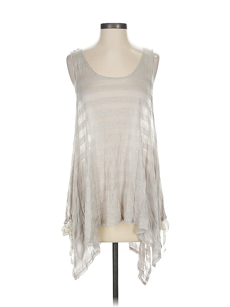 bryn WALKER Silver Sleeveless Top Size S - photo 1