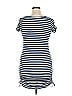 Xtraordinary Stripes Blue Casual Dress Size 16 - photo 2