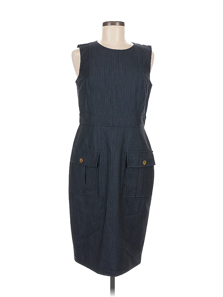 Pre-owned Chaps Casual Dress In Blue