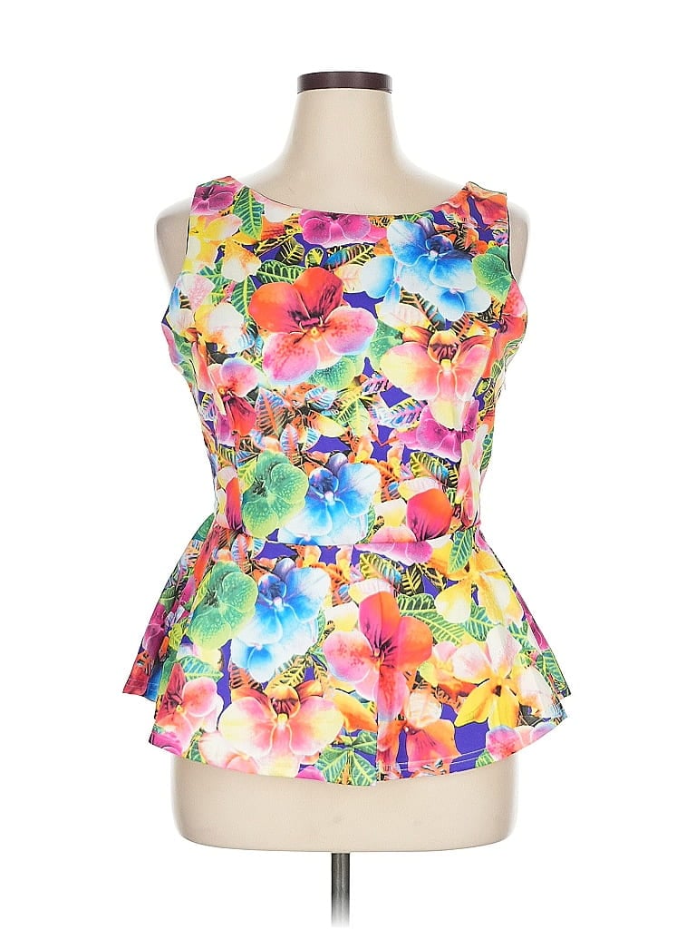 DOTS Pre-owned Sleeveless Blouse In Yellow