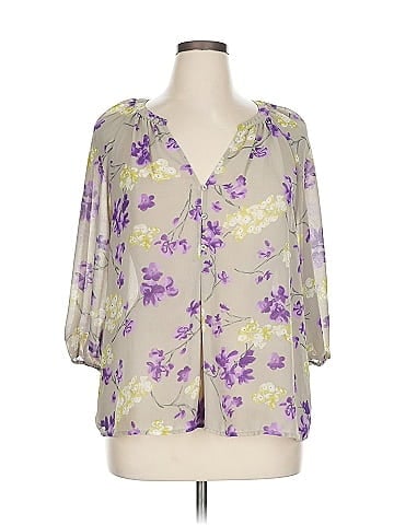 Apt. 9 3/4 Sleeve Blouse (view 1)
