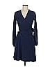 Eva Franco Solid Blue Casual Dress Size 6 - photo 1