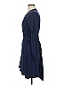 Eva Franco Solid Blue Casual Dress Size 6 - photo 5