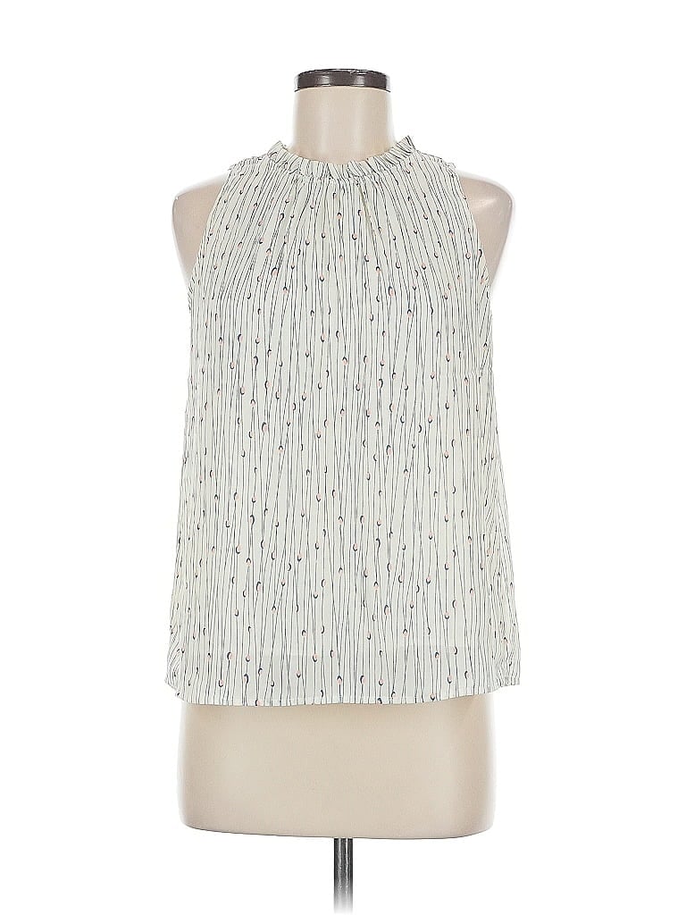 Pre-owned Assorted Brands Sleeveless Blouse In Silver