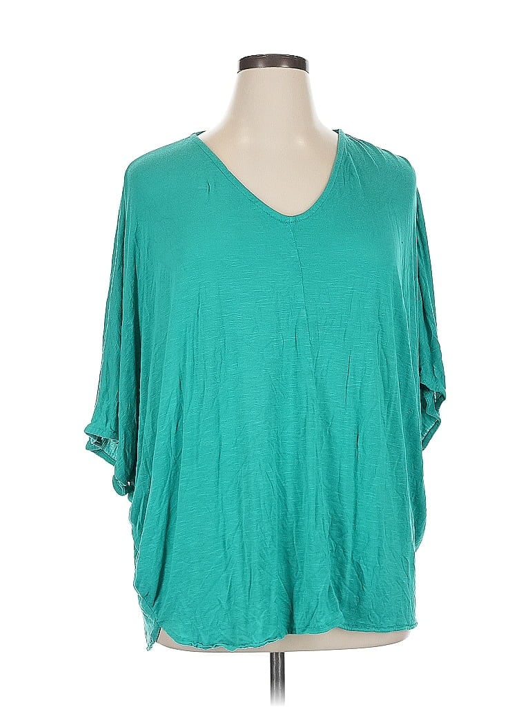 Pre-owned Bobbie Brooks 3/4 Sleeve T-shirt In Blue