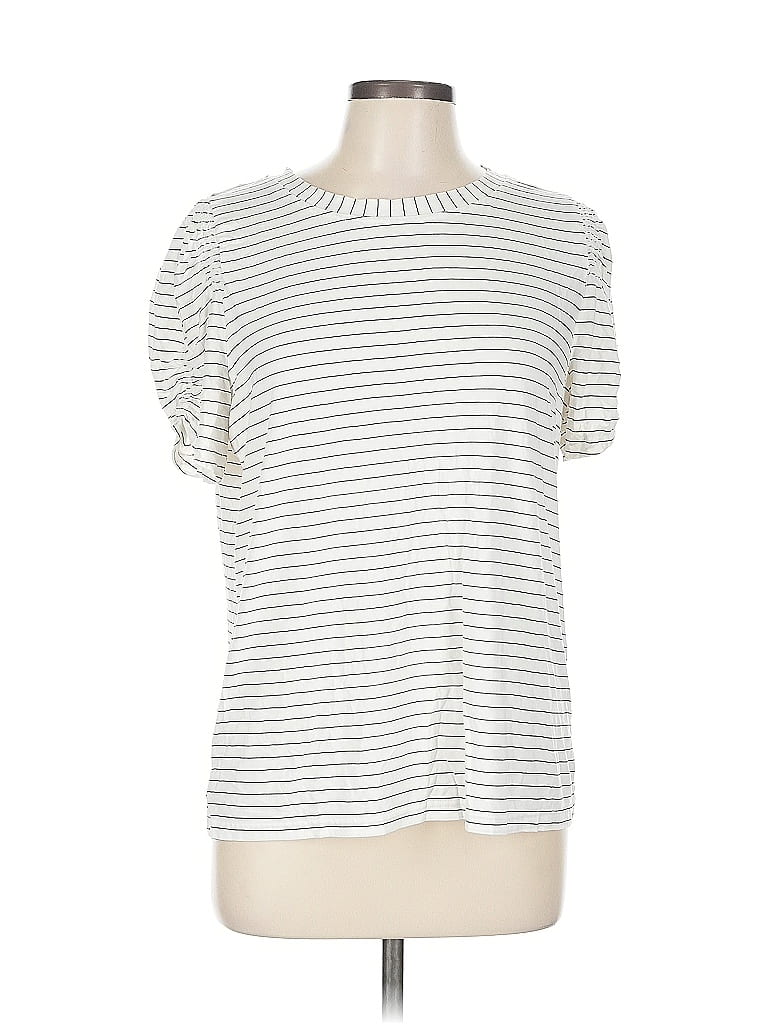 Pre-owned Assorted Brands Short Sleeve T-shirt In Silver