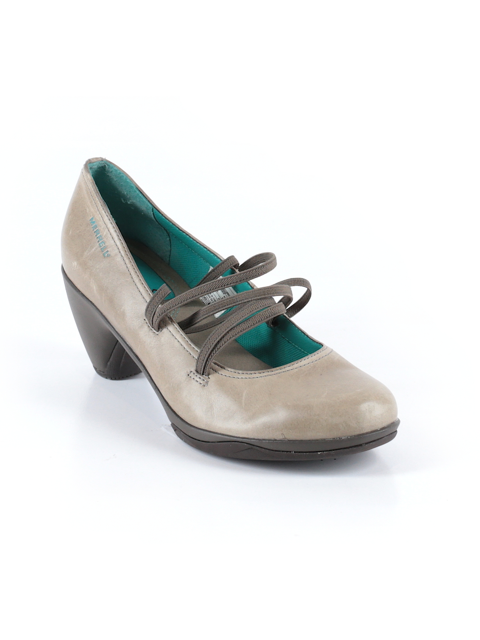 Merrell Solid Dark Green Heels Size 8 - 67% off | thredUP