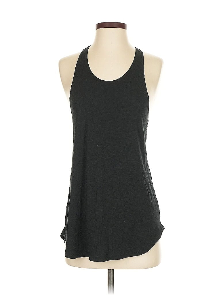 Pre-owned Aerie Tank Top Black Halter Neckline Tops