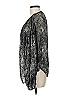 Parker Silver Black Long Sleeve Blouse Size M (estimated) - photo 5