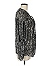 Parker Silver Black Long Sleeve Blouse Size M (estimated) - photo 4