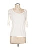 Armani Collezioni Ivory 3/4 Sleeve T-Shirt Size EU (IT) 48 / US 12 - photo 1