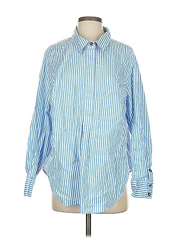 Universal Standard Long Sleeve Button-Down Shirt (view 1)