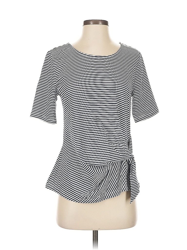 Pre-owned Lands' End Short Sleeve T-shirt In Gray