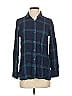Old Navy Plaid Blue Long Sleeve Button-Down Shirt Size S - photo 1