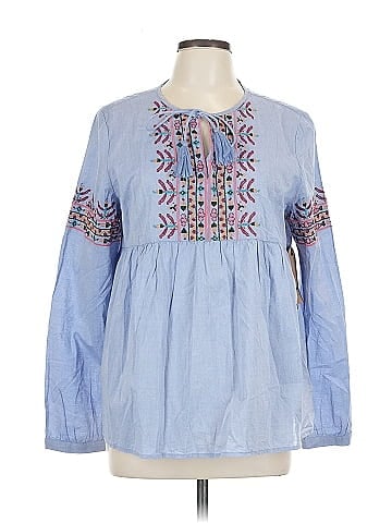 Ruff Hewn Long Sleeve Blouse (view 1)