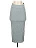 Club Monaco Solid Gray Casual Skirt Size XS - photo 1