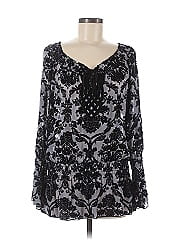 Hale Bob Long Sleeve Silk Top