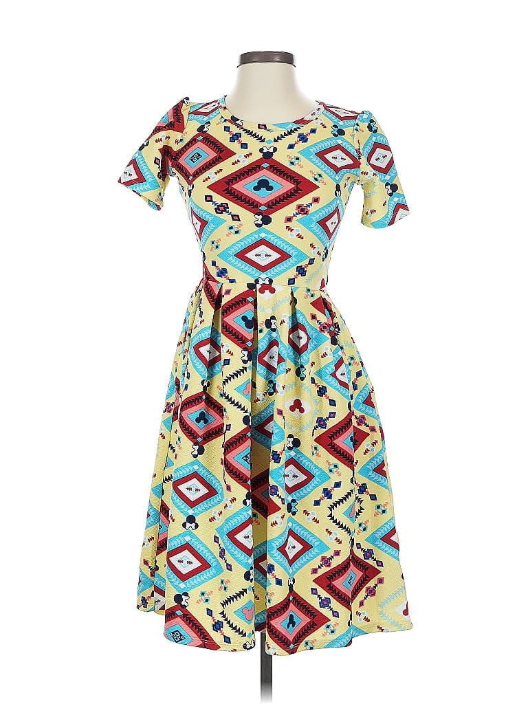 Pre-owned Lularoe Casual Dress In Blue