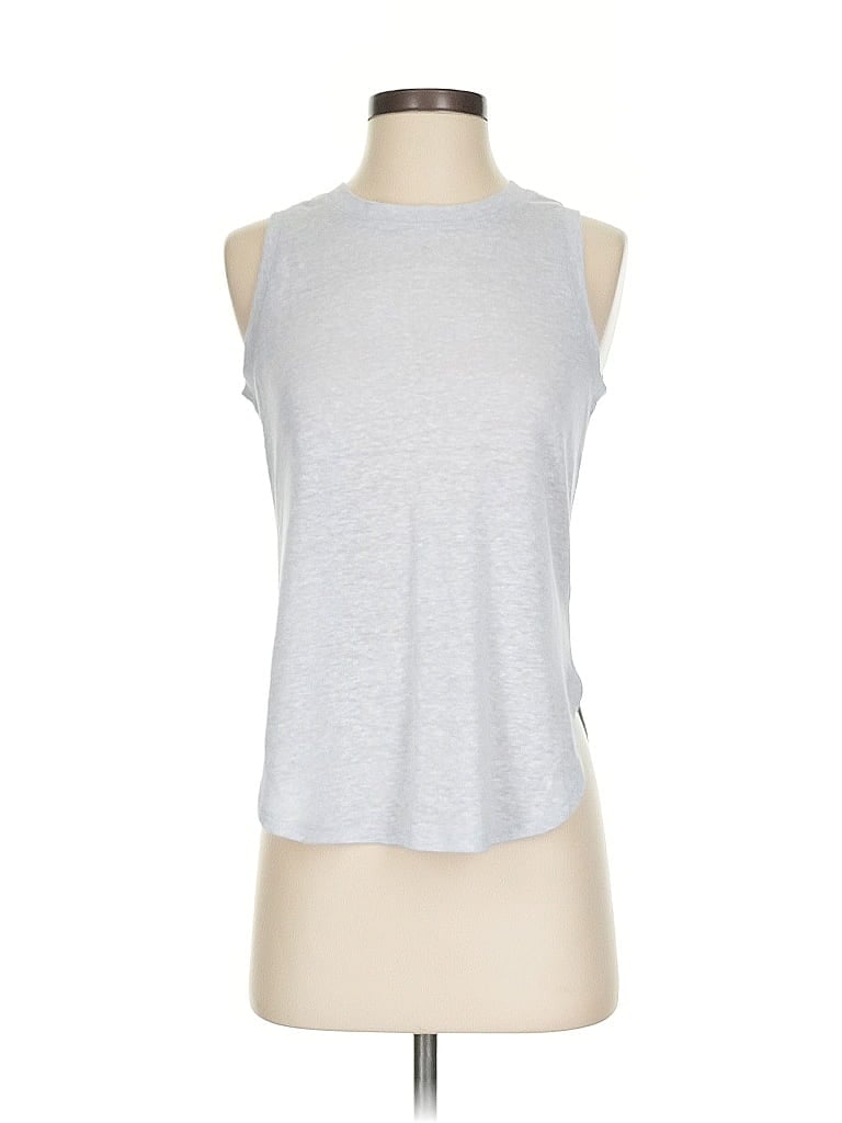 Pre-owned Banana Republic Sleeveless T-shirt In Silver