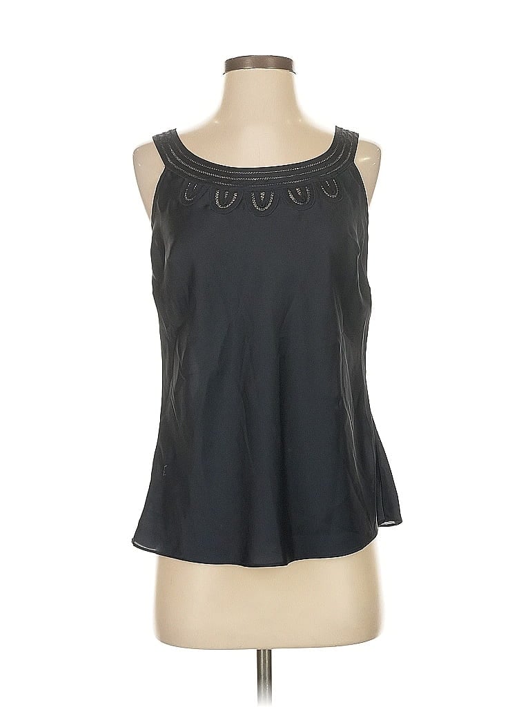 Pre-owned Ann Taylor Loft Sleeveless T-shirt In Black