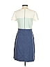 T by Talbots Color Block Blue Casual Dress Size XS - photo 2