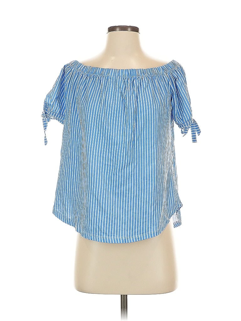 Pre-owned H&m L.o.g.g. Sleeveless Blouse In Blue
