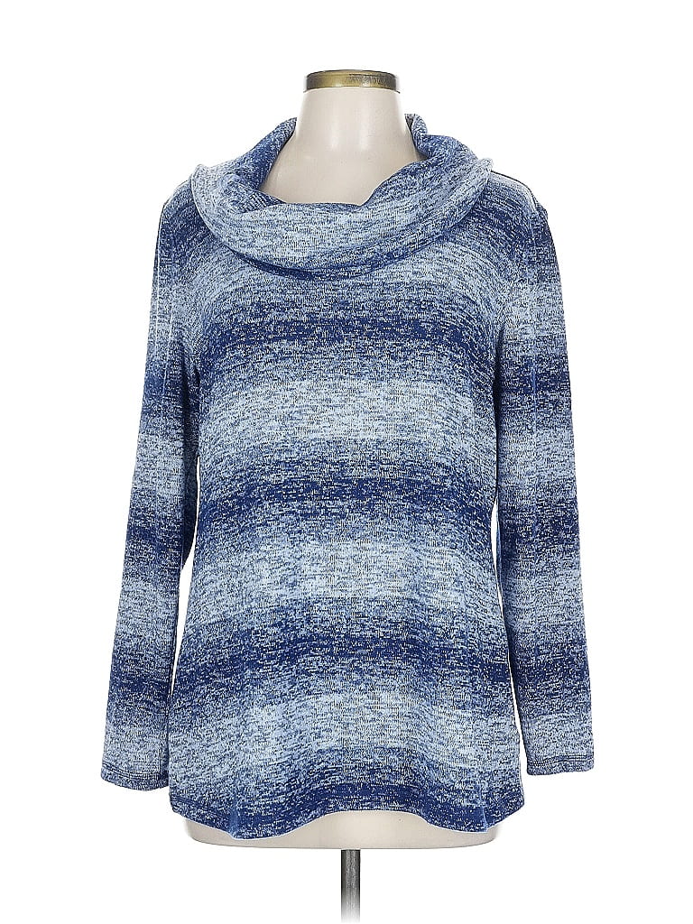 T by Talbots Blue Pullover Sweater Size L - photo 1