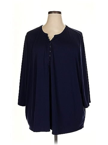 Woman Within 3/4 Sleeve Blouse (view 1)
