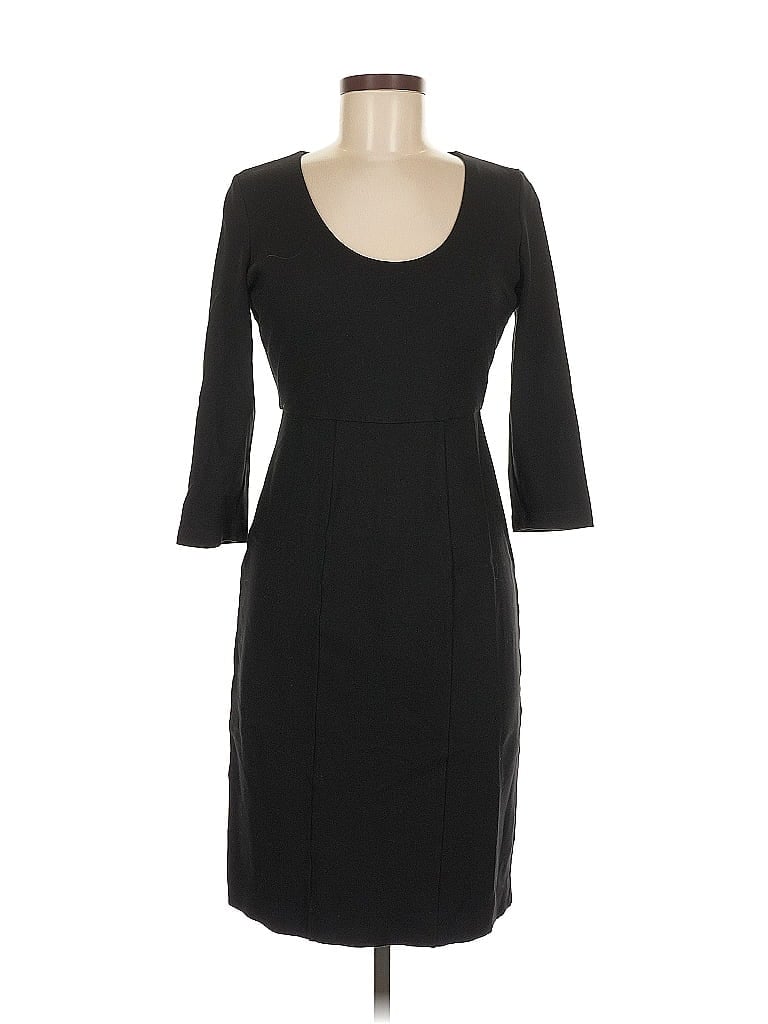 Boston Proper Solid Black Cocktail Dress Size 6 - photo 1