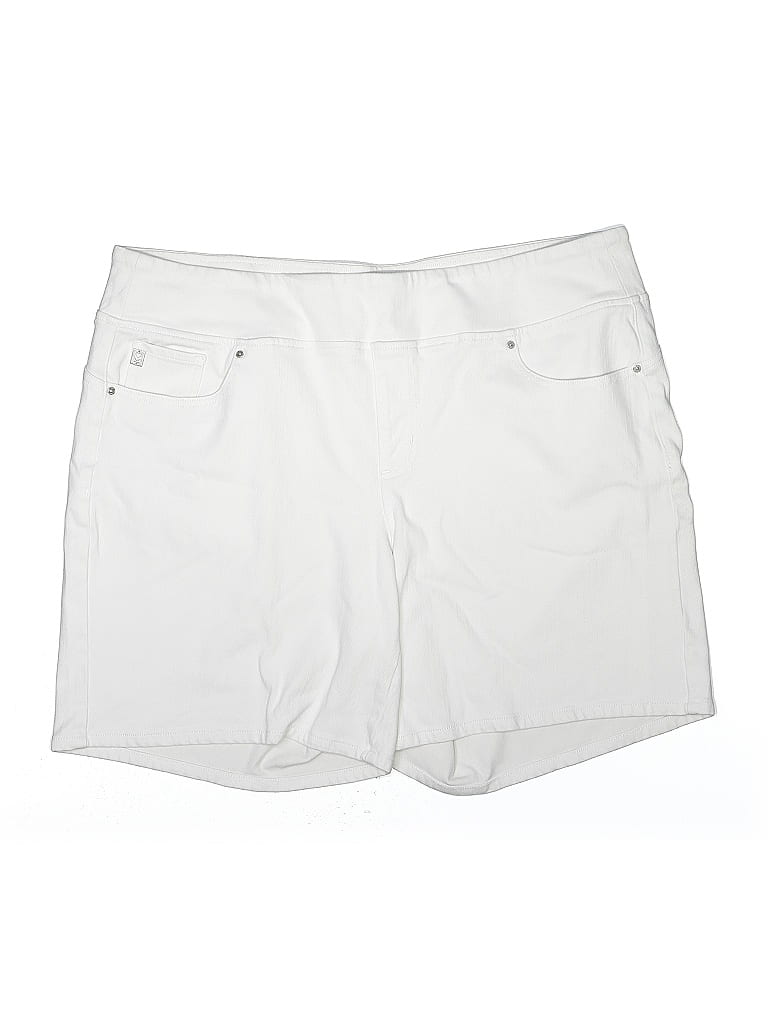 Belle By Kim Gravel White Shorts Size 24 waist - photo 1