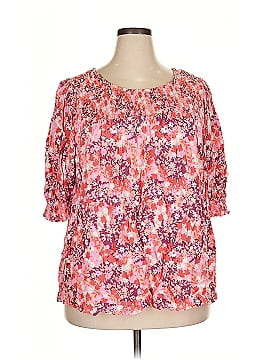 Terra & Sky Short Sleeve Blouse