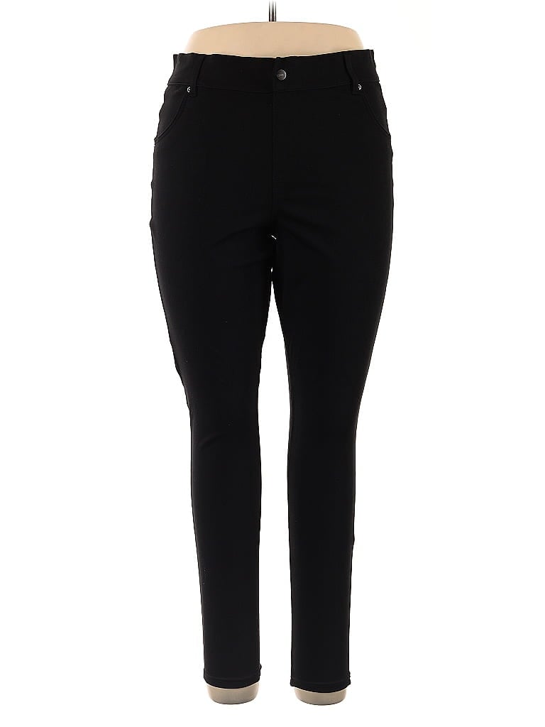 Hue Black Active Pants Size 1X - photo 1