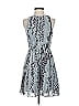 Armani Exchange 100% Polyester Print Gray Cocktail Dress Size 2 - photo 1