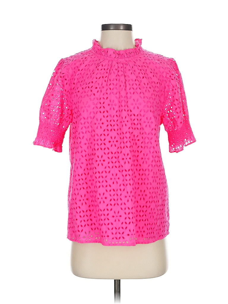 J.Crew 100% Cotton Pink Short Sleeve Blouse Size S - photo 1