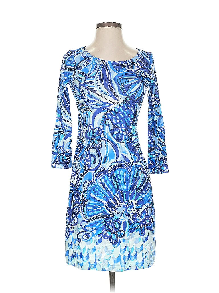 Dress Designer By Lilly Pulitzer In Blue, Size: Xxs