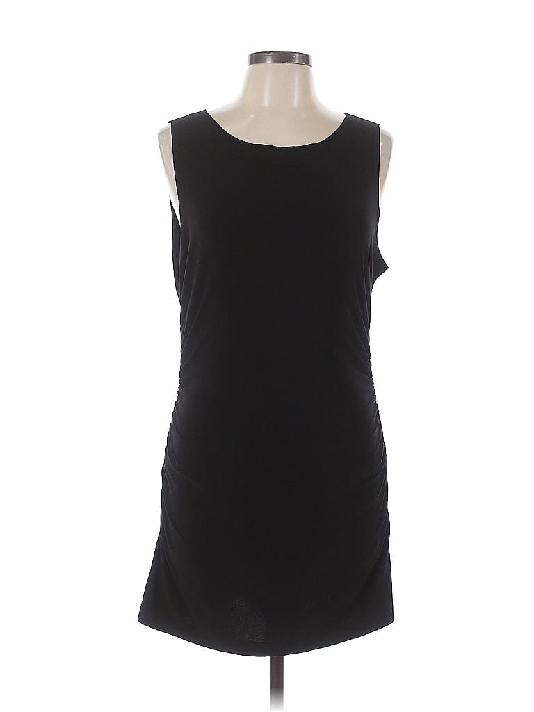 Norma Kamali Solid Black Casual Dress Size XL - photo 1