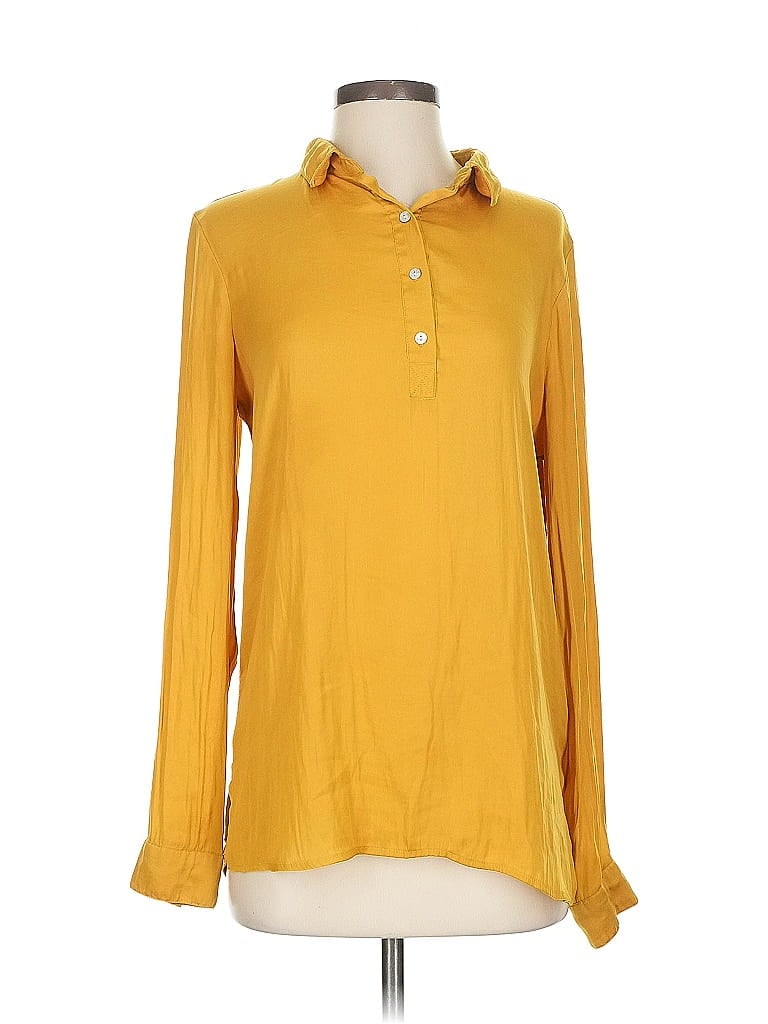 Click to view more detailed imagery on our partner's website Pre-owned Left Coast By Dolan Long Sleeve Blouse In Yellow