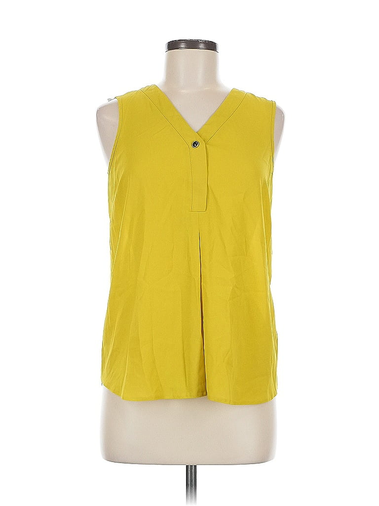 Pre-owned Dorothy Perkins Sleeveless Blouse In Yellow