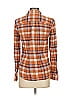 L.L.Bean Signature Plaid Orange Long Sleeve Button-Down Shirt Size XS - photo 2