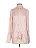 FRAME 100% Silk Pink Long Sleeve Silk Top Size S - photo 1