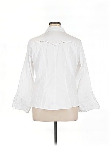 Soft Surroundings 3/4 Sleeve Button-Down Shirt (view 2)