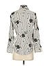 Hazzys Floral Gray Black 3/4 Sleeve Blouse Size S (estimated) - photo 2